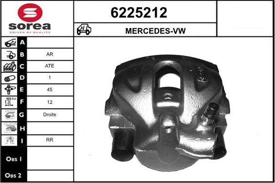 STARTCAR 6225212 - Étrier de frein cwaw.fr