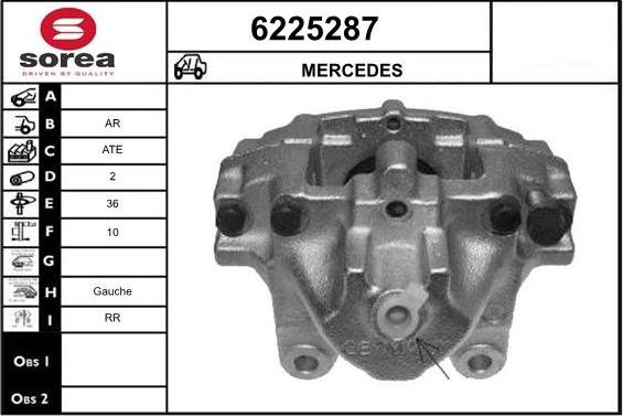 STARTCAR 6225287 - Étrier de frein cwaw.fr