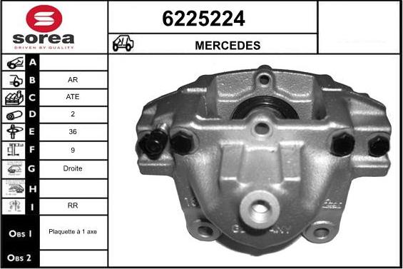 STARTCAR 6225224 - Étrier de frein cwaw.fr