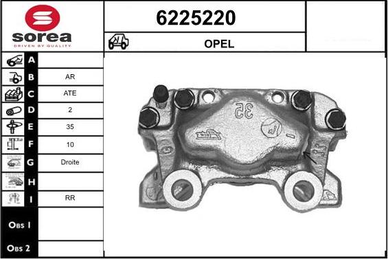 STARTCAR 6225220 - Étrier de frein cwaw.fr