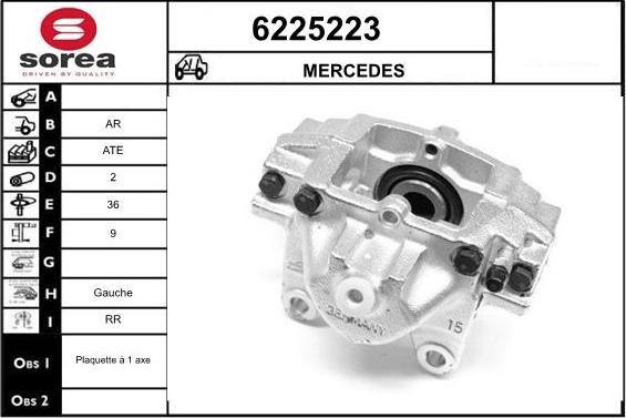 STARTCAR 6225223 - Étrier de frein cwaw.fr