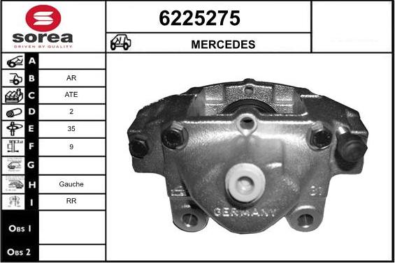 STARTCAR 6225275 - Étrier de frein cwaw.fr