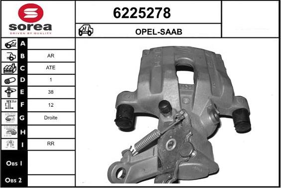 STARTCAR 6225278 - Étrier de frein cwaw.fr