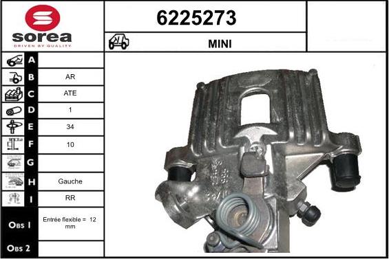 STARTCAR 6225273 - Étrier de frein cwaw.fr