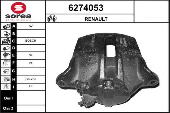 STARTCAR 6274053 - Étrier de frein cwaw.fr