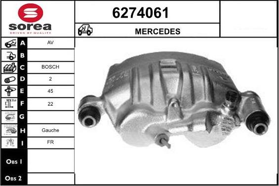 STARTCAR 6274061 - Étrier de frein cwaw.fr