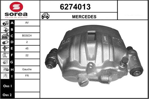 STARTCAR 6274013 - Étrier de frein cwaw.fr