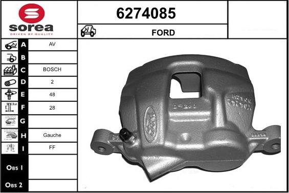 STARTCAR 6274085 - Étrier de frein cwaw.fr