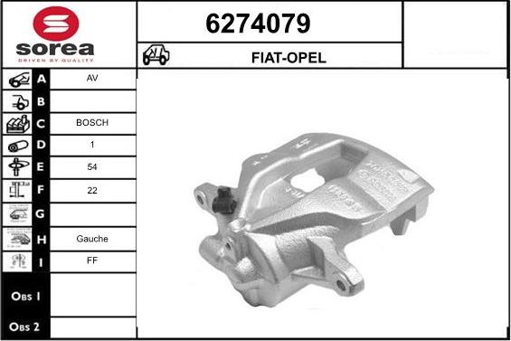 STARTCAR 6274079 - Étrier de frein cwaw.fr