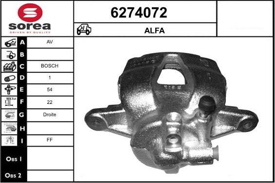 STARTCAR 6274072 - Étrier de frein cwaw.fr