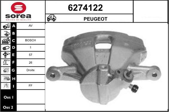 STARTCAR 6274122 - Étrier de frein cwaw.fr