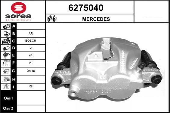 STARTCAR 6275040 - Étrier de frein cwaw.fr