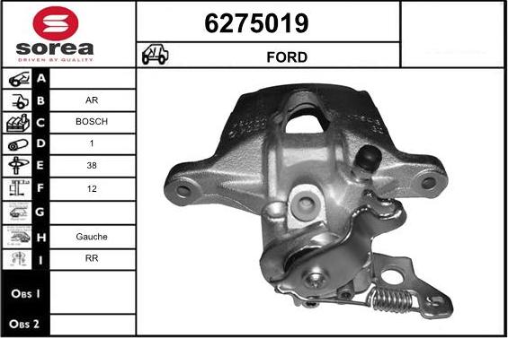 STARTCAR 6275019 - Étrier de frein cwaw.fr