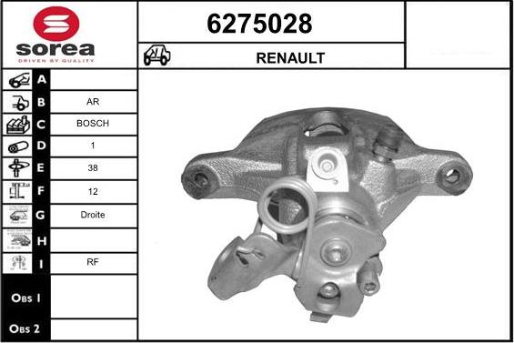 STARTCAR 6275028 - Étrier de frein cwaw.fr