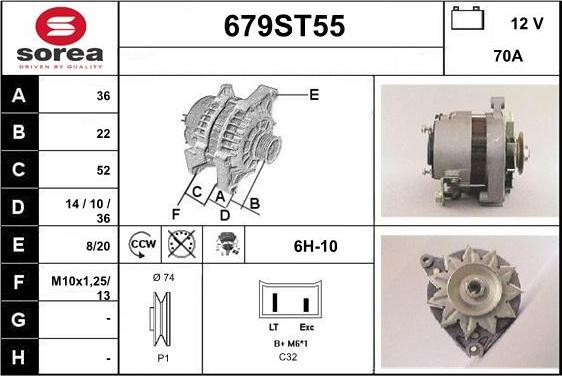 STARTCAR 679ST55 - Alternateur cwaw.fr