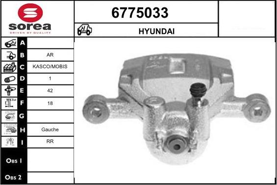 STARTCAR 6775033 - Étrier de frein cwaw.fr