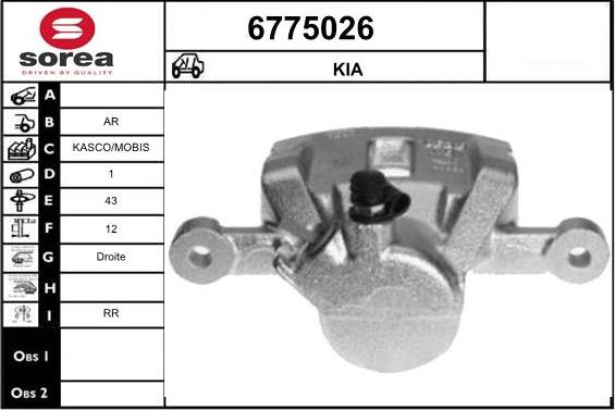 STARTCAR 6775026 - Étrier de frein cwaw.fr