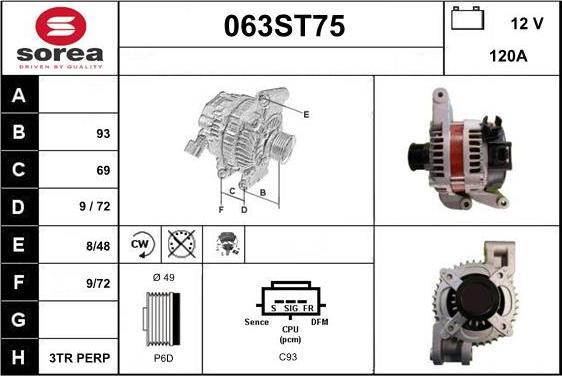 STARTCAR 063ST75 - Alternateur cwaw.fr