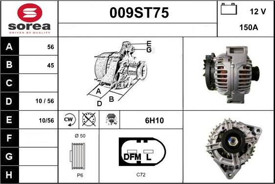 STARTCAR 009ST75 - Alternateur cwaw.fr