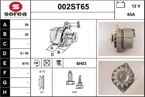 STARTCAR 002ST65 - Alternateur cwaw.fr