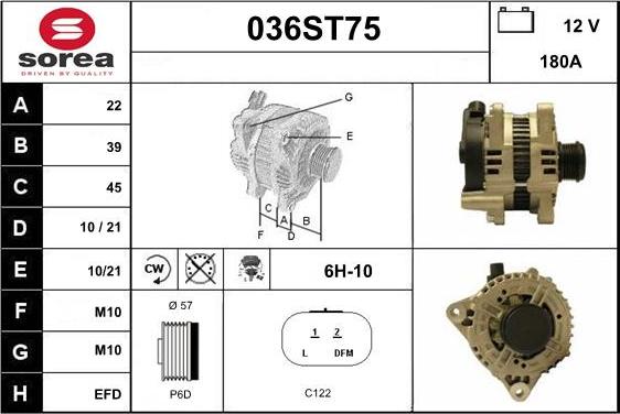 STARTCAR 036ST75 - Alternateur cwaw.fr