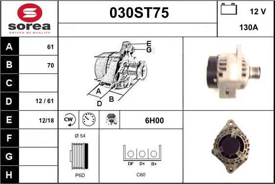 STARTCAR 030ST75 - Alternateur cwaw.fr