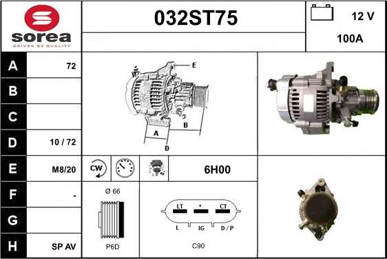 STARTCAR 032ST75 - Alternateur cwaw.fr