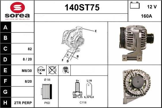 STARTCAR 140ST75 - Alternateur cwaw.fr