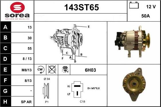 STARTCAR 143ST65 - Alternateur cwaw.fr