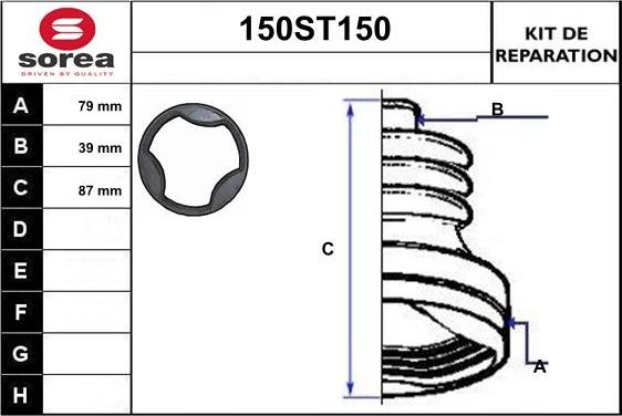 STARTCAR 150ST150 - Joint-soufflet, arbre de commande cwaw.fr