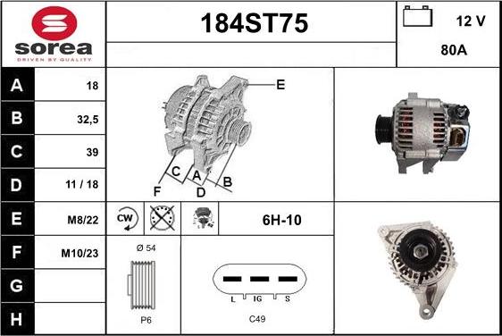 STARTCAR 184ST75 - Alternateur cwaw.fr