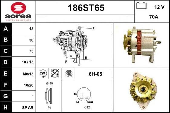 STARTCAR 186ST65 - Alternateur cwaw.fr