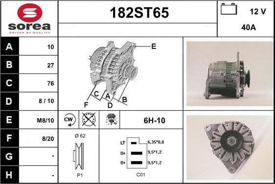 STARTCAR 182ST65 - Alternateur cwaw.fr