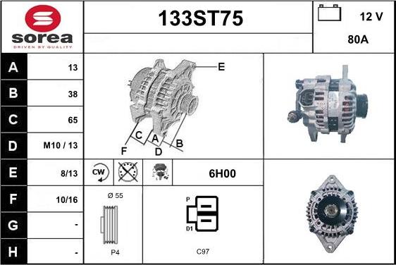 STARTCAR 133ST75 - Alternateur cwaw.fr