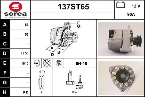 STARTCAR 137ST65 - Alternateur cwaw.fr