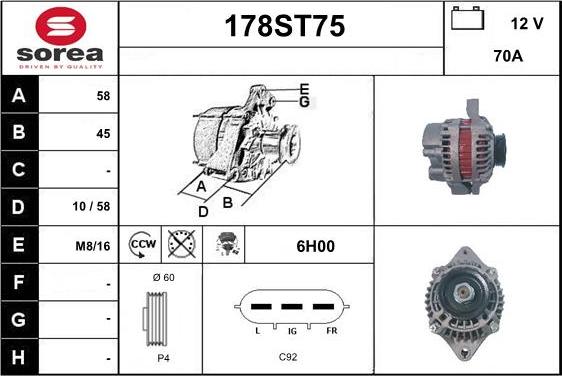 STARTCAR 178ST75 - Alternateur cwaw.fr