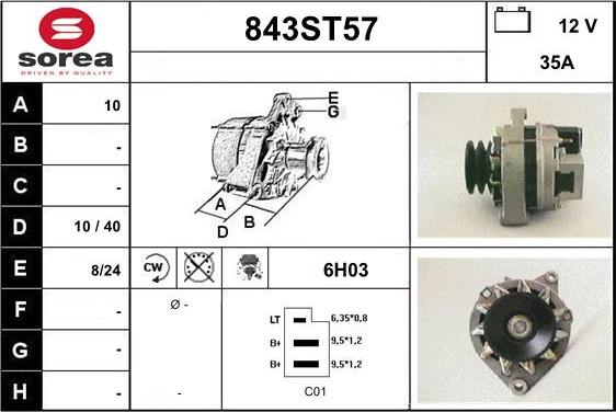 STARTCAR 843ST57 - Alternateur cwaw.fr