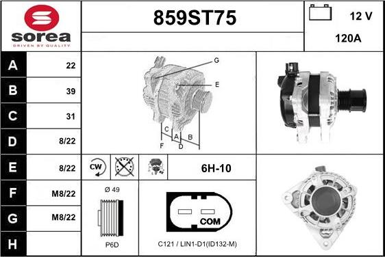 STARTCAR 859ST75 - Alternateur cwaw.fr