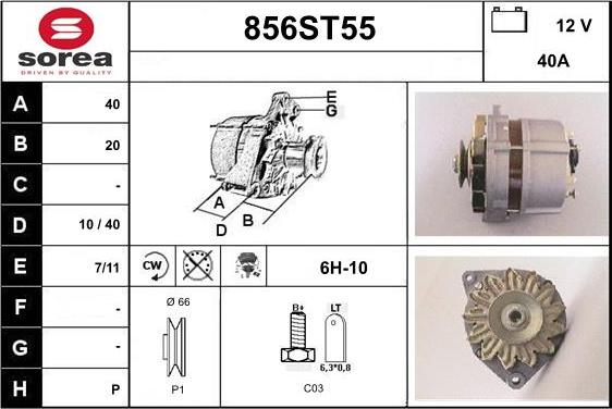 STARTCAR 856ST55 - Alternateur cwaw.fr