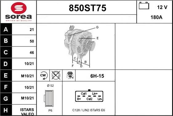 STARTCAR 850ST75 - Alternateur cwaw.fr