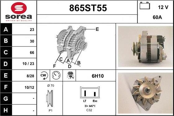 STARTCAR 865ST55 - Alternateur cwaw.fr