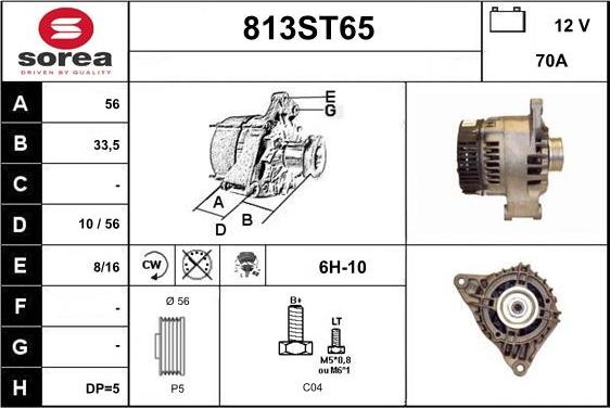 STARTCAR 813ST65 - Alternateur cwaw.fr