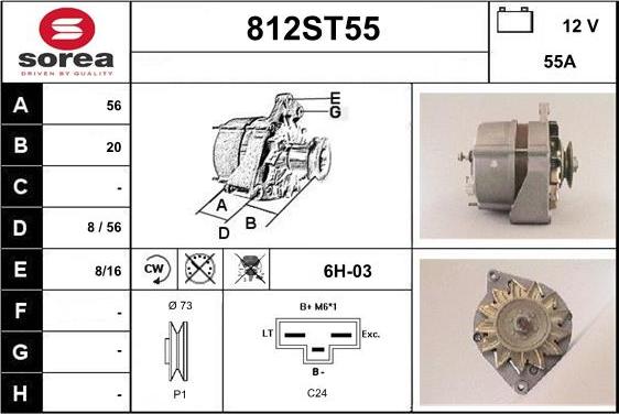 STARTCAR 812ST55 - Alternateur cwaw.fr