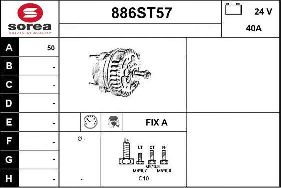 STARTCAR 886ST57 - Alternateur cwaw.fr