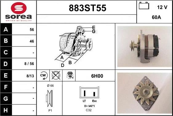 STARTCAR 883ST55 - Alternateur cwaw.fr