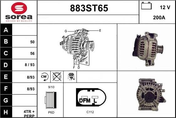 STARTCAR 883ST65 - Alternateur cwaw.fr