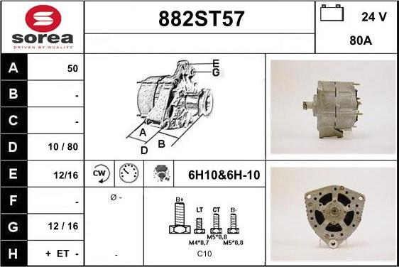 STARTCAR 882ST57 - Alternateur cwaw.fr