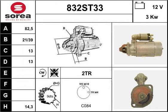 STARTCAR 832ST33 - Démarreur cwaw.fr