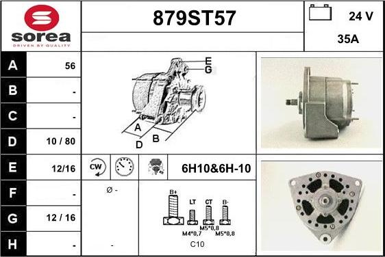 STARTCAR 879ST57 - Alternateur cwaw.fr