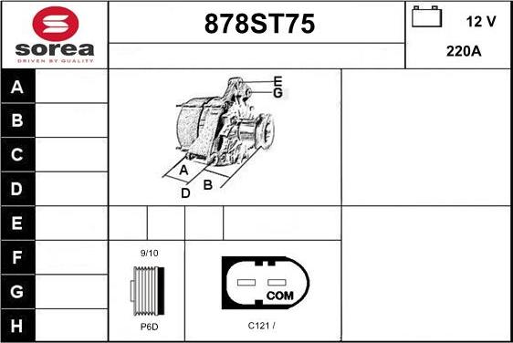 STARTCAR 878ST75 - Alternateur cwaw.fr